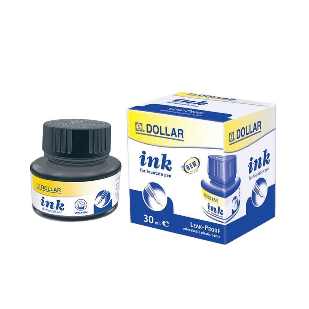 Dollar Fountain Pen Blue Ink, 30ml