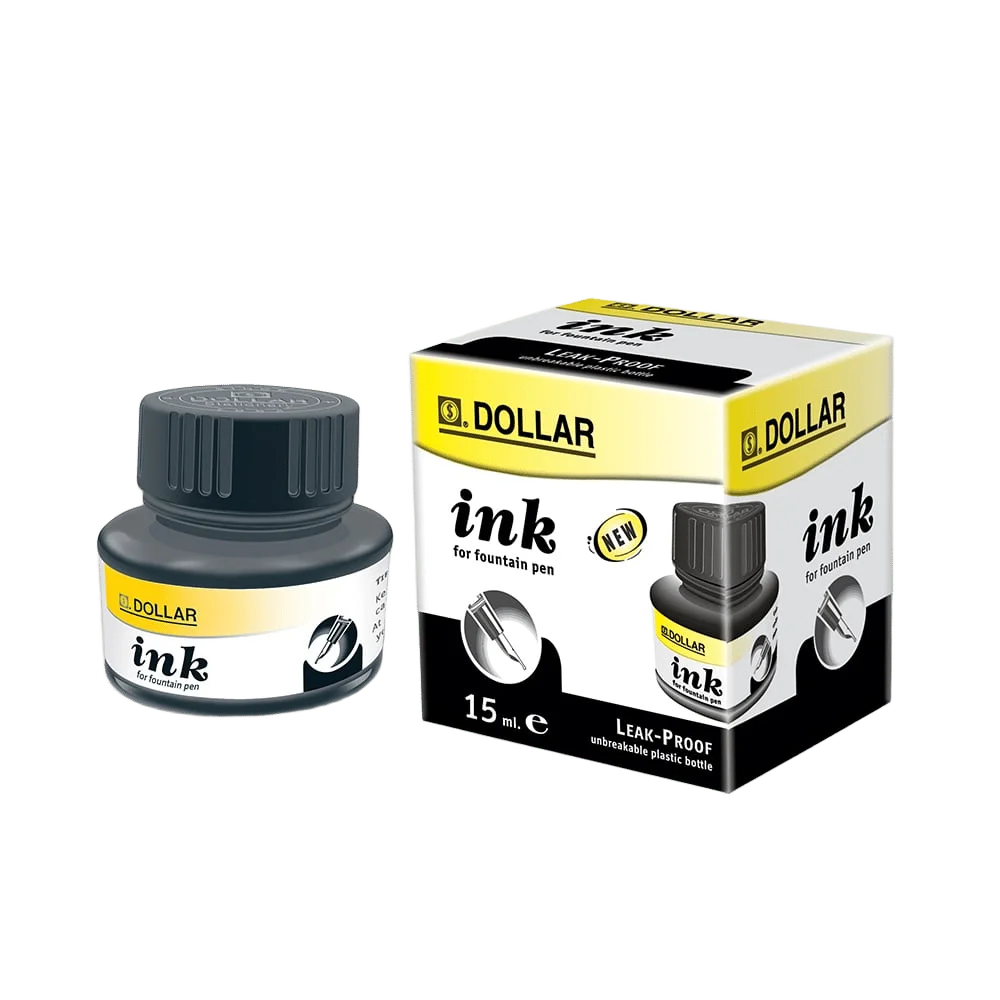 Dollar Fountain Pen Black Ink, 30ml