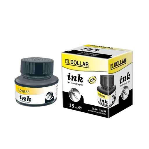 Dollar Fountain Pen Black Ink, 30ml