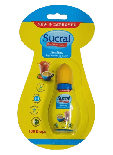Sucral Zero Calorie Sweerener, Healthy Replacement Of Sugar, 100 Drops ( 5ml )