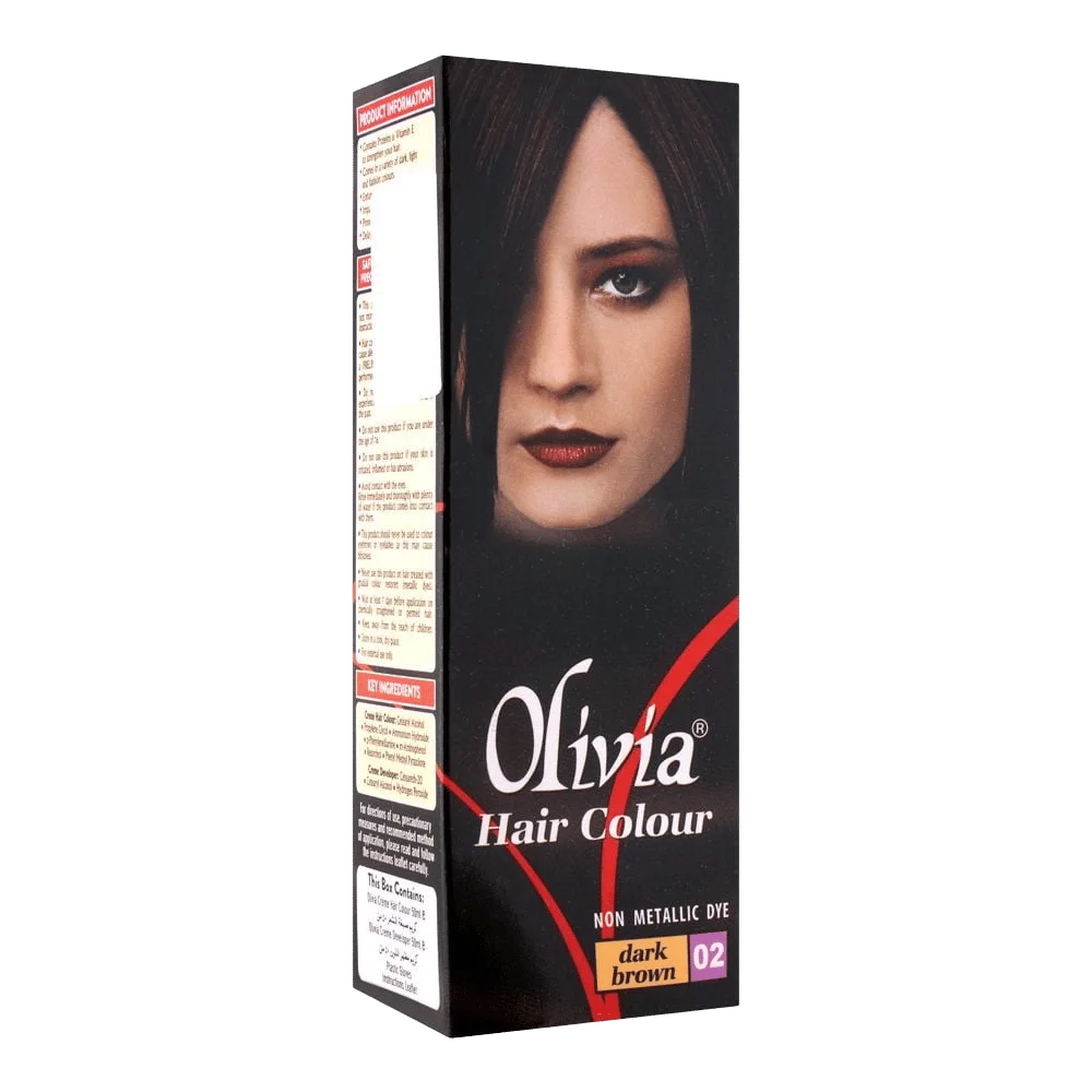 Olivia Hair Colour | 02 Dark Brown - 1 Piece