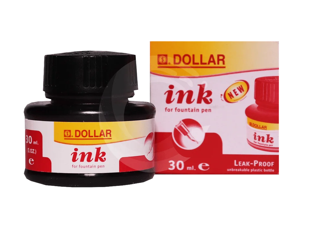 Dollar Fountain Pen Red Ink, 30ml