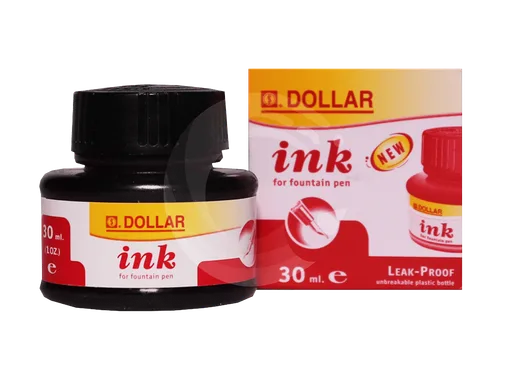 Dollar Fountain Pen Red Ink, 30ml