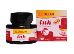 Dollar Fountain Pen Red Ink, 30ml