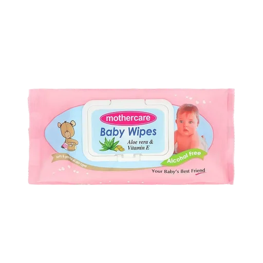 Mothercare Aloe Vera & Vitamin E Baby Wipes, Pink, 70-Pack