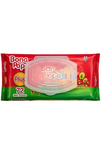 Bona Papa Plus Baby Wipes (72 pcs)