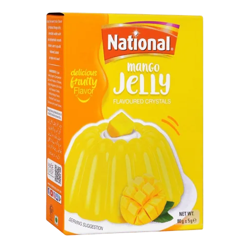 National Mango Jelly With Flavoured Crystals, 80g