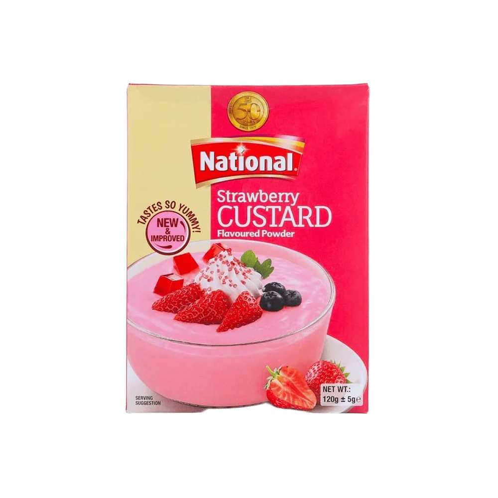 National Strawberry Custard 120gm
