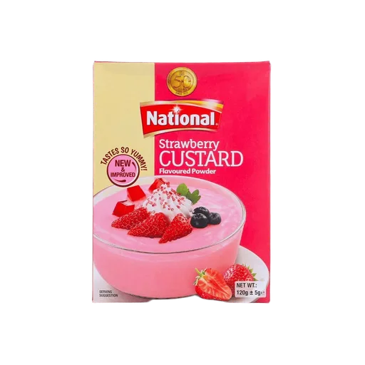 National Strawberry Custard 120gm