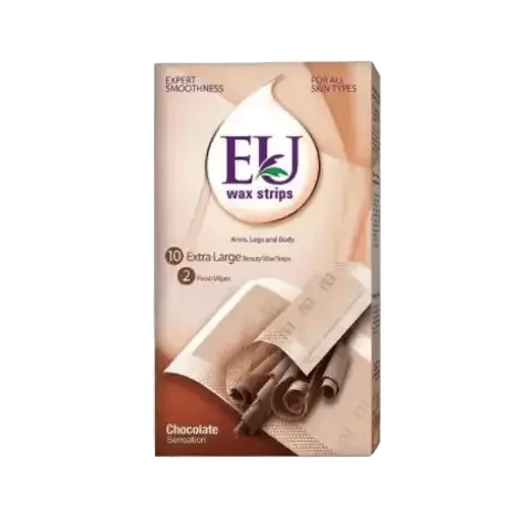 EU Chocolate Sensation Wax Strips, Arms, Legs And Body, For All Skin Types, 10 strips