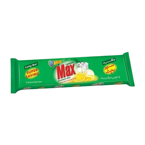Lemon Max Dishwash Bars, 3 Long Bars, 270g