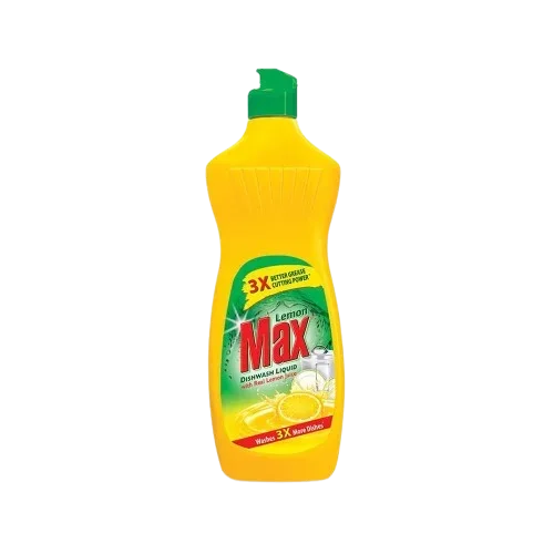 Lemon Max Dishwash Liquid Bottle, With Lemon Juice, 275ml