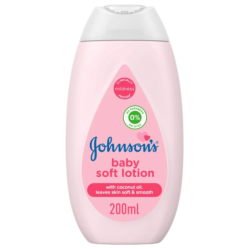 Johnson's Soft Baby Lotion, With Coconut Oil, Paraben Free, 200ml