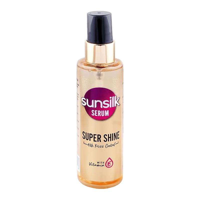 Sunsilk Super Shine 48 Frizz Control With Vitamin E Serum, For Frizzy Hair, 92ml