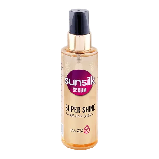 Sunsilk Super Shine 48 Frizz Control With Vitamin E Serum, For Frizzy Hair, 92ml