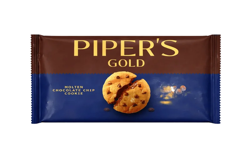 Pipers Gold Molten Chocolate Chip Cookies, 46g