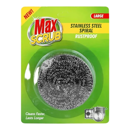 Max Scrub Stainless Steel Spiral Large