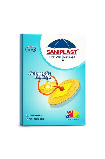Saniplast First Aid — Spot Antiseptic Bandage 20 Strips 25mm