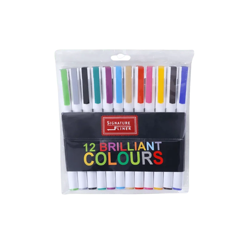Signature Fine-Liner 12 Colorful Pointers