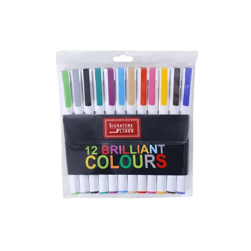 Signature Fine-Liner 12 Colorful Pointers