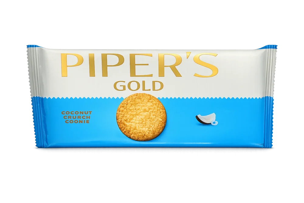 Pipers Gold Coconut Crunch Cookies, 46g