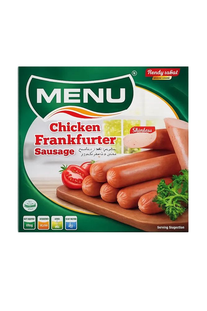 Menu Chicken Frankfurter Sausages 630gm