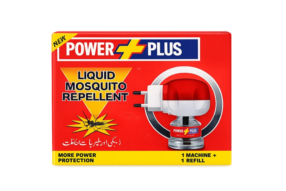 Power Plus Ultra Liquid Mosquito Repellant Red Refill + Machine Kit
