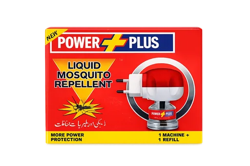 Power Plus Ultra Liquid Mosquito Repellant Red Refill + Machine Kit
