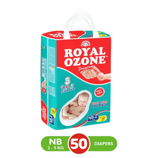 Size 0 Newborn-2-5kg-50pcs, Royal Ozone