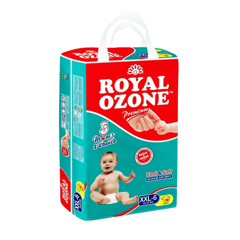 Size 6 XXL Royal Ozone Premium Baby Diaper (16-25Kg) 50Pcs