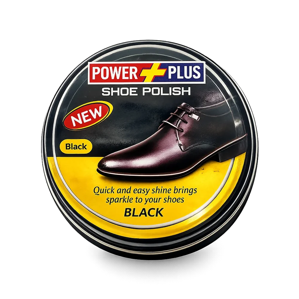 Power Plus Shoe Polish Black 44ml