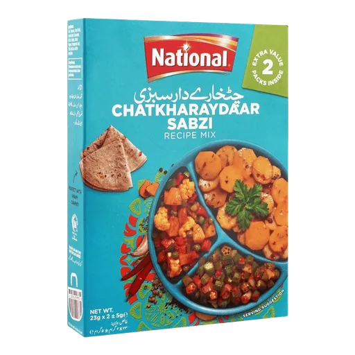 National Chatkharaydar Sabzi Recipe Masala Mix, 23x2g