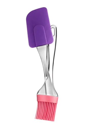 Plastic Spatual with Oil Brush 1 PC ( Random Color )