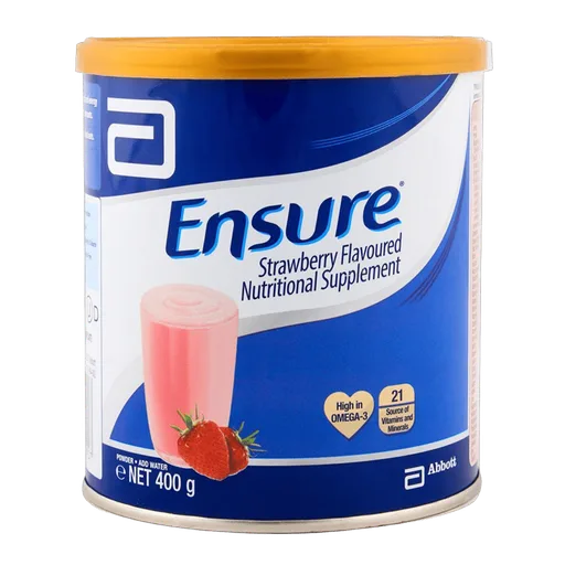 Ensure Nutritional Supplement Powder, Strawberry Flavor, 400g