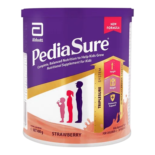 PediaSure Triplesure System, Strawberry Flavour, 400g
