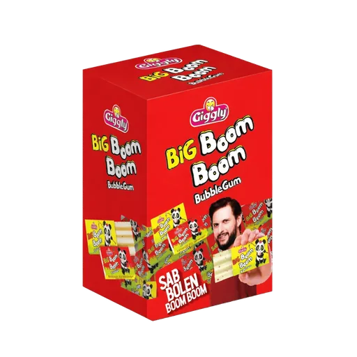 Giggly Boom Boom Chewing Gum – Refreshing Flavor ( 60 Pieces )