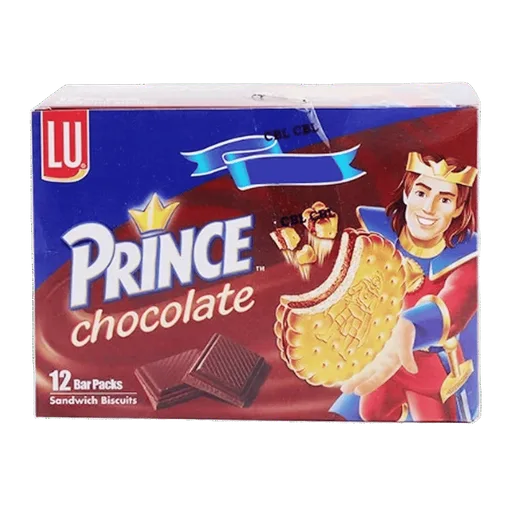 LU Prince Chocolate Biscuit Bar Pack 12Pcs