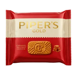 Pipers Gold Caramel Delight Lotus Cookies, 49.5g