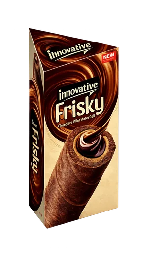 Innovative Frisky Roll Chocolate Coated Wafer 9 PCS