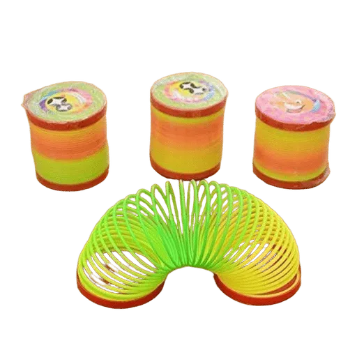 Plastic Magic Slinky Rainbow Spring Toy - 1 PC
