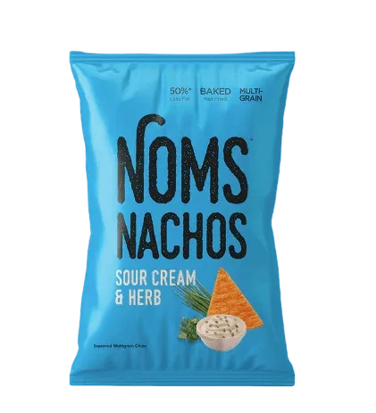 NOMS Nachos (Blue Sour Cream & Herb) - Rs.80 Pack