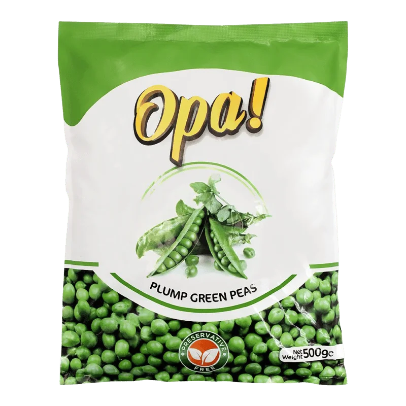 Opa Frozen Plum Green Peas, 500g