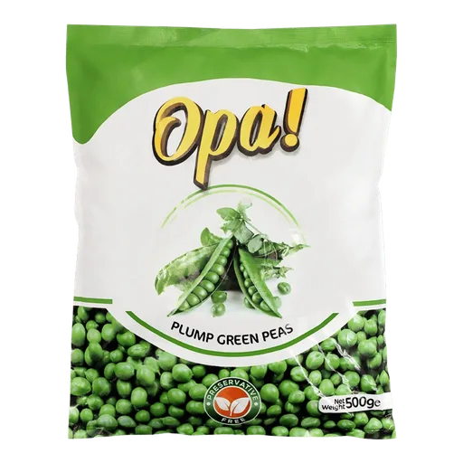 Opa Frozen Plum Green Peas, 500g