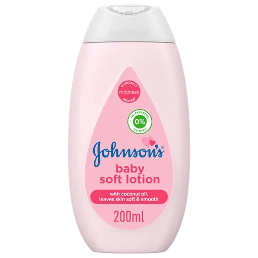 Johnson's Soft Baby Lotion, With Coconut Oil, Paraben Free, 200ml