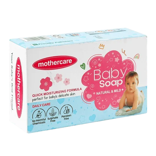 Mothercare Natural & Milk + Baby Soap, Paraben Free, 90g