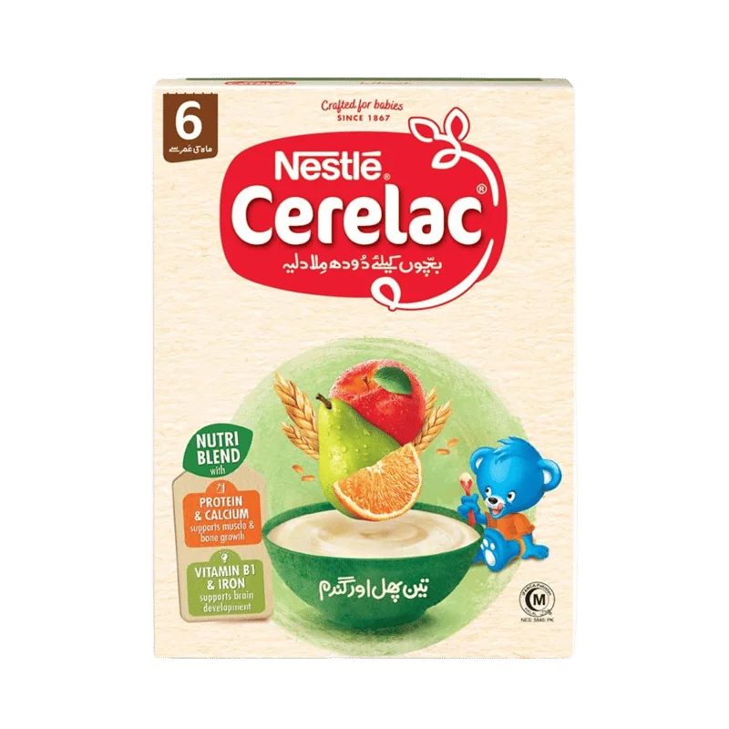 Nestle Cerelac 3-Fruits & Wheat, 175g