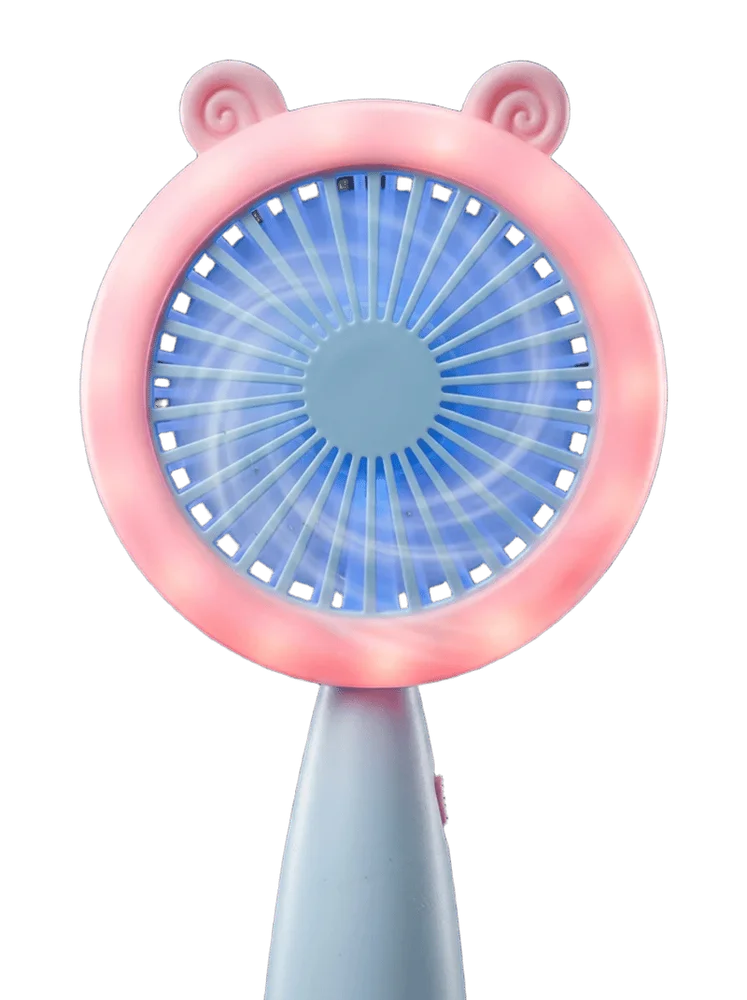 Portable Handheld Mini Fan with Light - Random Color