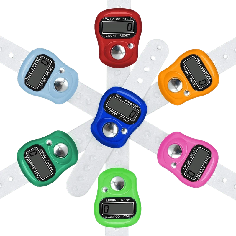 Tasbeeh Finger Counter Random Color 1pcs