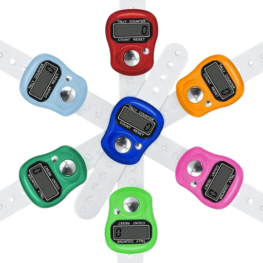 Tasbeeh Finger Counter Random Color 1pcs
