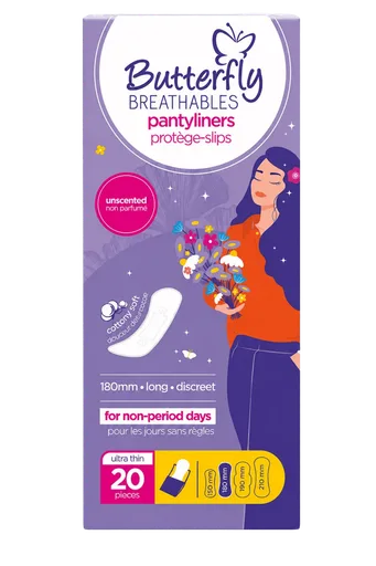 Butterfly Breathables | Pantyliners 180mm - 20 pcs